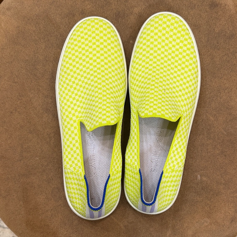 Rothy's women’s Bright Yellow Slip-Ons